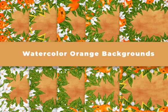 Download Watercolor Orange Backgrounds - Backgrounds Collection