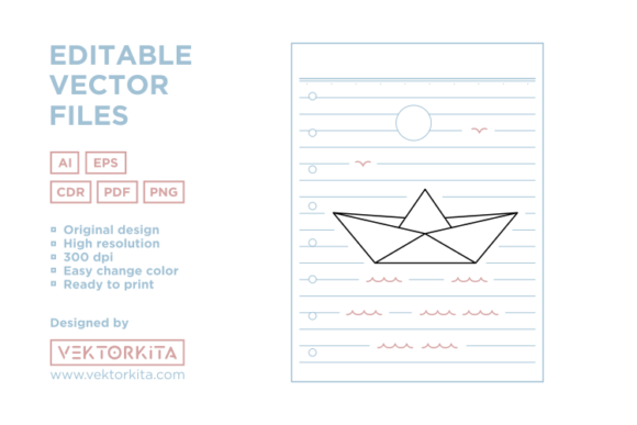 Download Japanese Origami Boat on Paper - Origami Collection