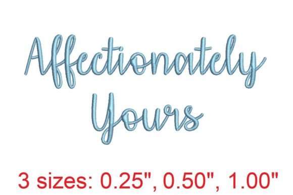 Download Affectionately Yours Embroidery Font - Premium Resources