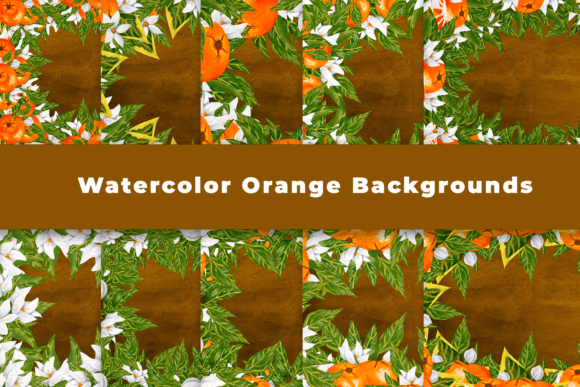 Download Watercolor Orange Backgrounds - Backgrounds Collection
