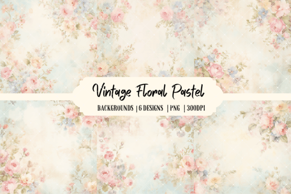Download Vintage Floral Pastel Backgrounds - Backgrounds Collection