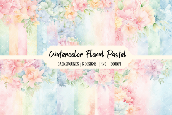 Download Watercolor Floral Pastel Backgrounds - Backgrounds Collection