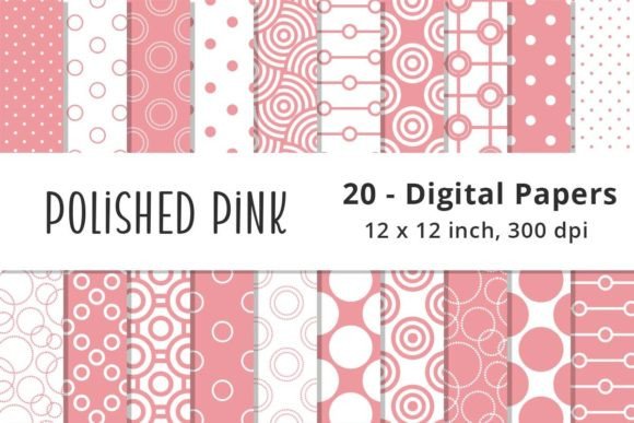 Download Pink Polka Dot Digital Backgrounds - Backgrounds Collection